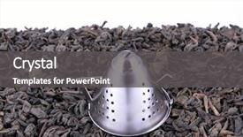  Presentation with green tea and milk - Slide set with let's make tea - green tea background and a  colored foreground