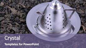  Presentation with tea plant - PPT layouts featuring let's make tea - green tea background and a  colored foreground