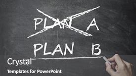  Presentation with hr plan - PPT theme with let's move to plan b background and a  colored foreground