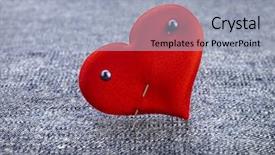  Presentation with valentine - Presentation design enhanced with scarlet letter - red heart symbol valentine's day background and a light blue colored foreground