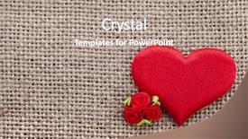  Presentation with valentine - Colorful presentation theme enhanced with scarlet letter - valentine's day card with red backdrop and a gray colored foreground