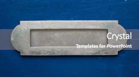  Presentation with mail - Cool new slide set with letter box - mail slot backdrop and a gray colored foreground