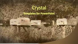  Presentation with processing - Cool new presentation design with letter box - row of rural mailboxes backdrop and a  colored foreground