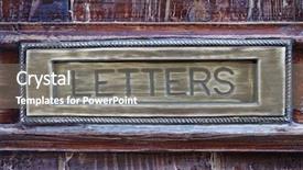  Presentation with old letter - Audience pleasing slides consisting of letter box close-up brushed backdrop and a gray colored foreground