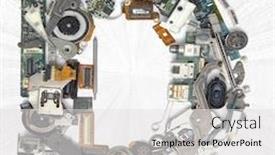  Presentation with old letter - Beautiful slides featuring letter-d-made-up backdrop and a light gray colored foreground