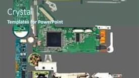  Presentation with old letter - Theme consisting of letter-e-made-up background and a ocean colored foreground