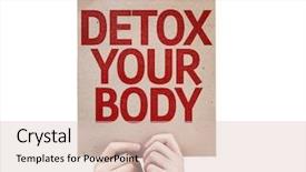  Presentation with detox - Audience pleasing PPT layouts consisting of letter encouragement - detox your body card isolated backdrop and a lemonade colored foreground