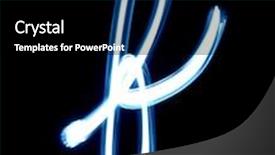  Presentation with neon - PPT theme consisting of letter f made of neon light background and a black colored foreground