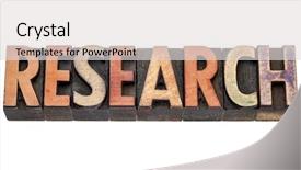  Presentation with vintage letter - Cool new PPT theme with letter inquiry - research word typography in vintage backdrop and a  colored foreground