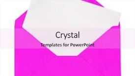  Presentation with letter - Cool new presentation theme with letter isolated on white background backdrop and a lavender colored foreground