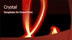  Presentation with black light - Presentation theme enhanced with letter l made of light effect on black background background and a wine colored foreground