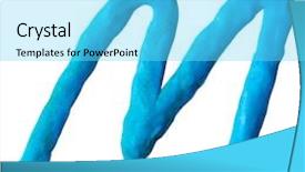  Presentation with letter - PPT theme having letter m from plasticine isolated on white background background and a cyan colored foreground