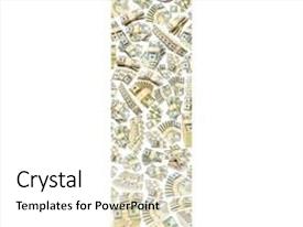 Letter Made From Dollar Stacks PPT template 60 | CrystalGraphics