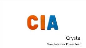  Presentation with letter - Presentation design consisting of letter magnets cia isolated background and a white colored foreground