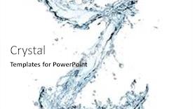  Presentation with alphabet - Theme with letter-of-water-alphabet background and a white colored foreground