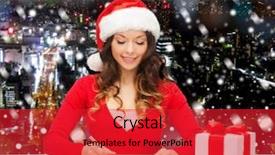  Presentation with kittens christmas holiday red christmas - Presentation theme having letter or sending post card background and a  colored foreground