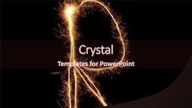  Presentation with letter - Cool new presentation theme with new year r - letter r sparklers on black backdrop and a wine colored foreground