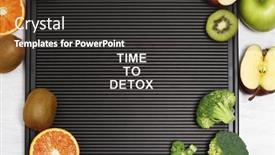  Presentation with fruits - Presentation theme with letterboard-with-nuts-cereals-fruits background and a dark gray colored foreground