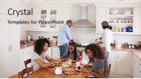  Presentation with award letterbox - Audience pleasing slides consisting of letterbox format shot of family backdrop and a lemonade colored foreground