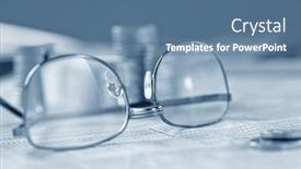  Presentation with silver - Presentation design consisting of letterbox-view-of-pile background and a  colored foreground