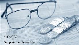  Presentation with silver - Slide set with letterbox-view-of-pile background and a light blue colored foreground