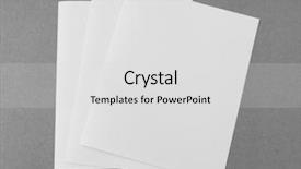  Presentation with gray - Audience pleasing slide deck consisting of letterhead - bifold white template paper backdrop and a  colored foreground