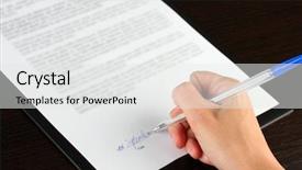  Presentation with versailles treaty - Audience pleasing presentation theme consisting of letterhead - signing of a treaty close-up backdrop and a white colored foreground