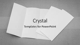  Presentation with white torn paper on gray - Cool new PPT layouts with letterhead - trifold white template paper backdrop and a light gray colored foreground