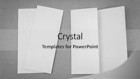  Presentation with white torn paper on gray - PPT layouts enhanced with letterhead - trifold white template paper background and a light gray colored foreground