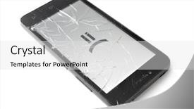  Presentation with t cell biology - Amazing presentation design having insurance concept broken smart phone backdrop and a white colored foreground