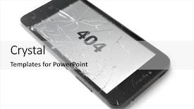  Presentation with tumor cell biology - Cool new presentation theme with insurance concept broken smart phone backdrop and a  colored foreground