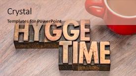  Presentation with danish - Colorful presentation design enhanced with letterpress wood type blocks danish backdrop and a coral colored foreground