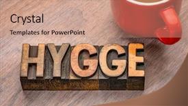  Presentation with danish - Cool new slide set with letterpress wood type blocks danish backdrop and a coral colored foreground