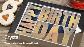  Presentation with digital printing - Slide set consisting of letterpress wood type printing blocks background and a coral colored foreground