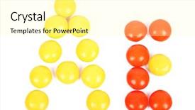  Presentation with arabic letters calligraphy - PPT layouts featuring isolated background from gumball background and a blonde colored foreground