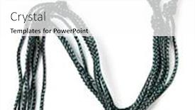  Presentation with white letters - Beautiful slide set featuring letters and numbers alphabet of rope on a white background backdrop and a white colored foreground