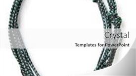  Presentation with white letters - Beautiful slide set featuring letters and numbers alphabet of rope on a white background backdrop and a white colored foreground