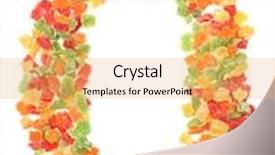  Presentation with white letters - Cool new presentation with letters and numbers alphabet from dried fruits on a white background backdrop and a yellow colored foreground