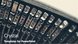  Presentation with keys - Presentation design consisting of letters-and-numbers-on-typo background and a tawny brown colored foreground