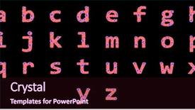  Presentation with colorful flower - Audience pleasing slides consisting of made of flowers english alphabet backdrop and a wine colored foreground