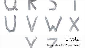  Presentation with tape - Audience pleasing PPT theme consisting of letters made out of tape backdrop and a white colored foreground