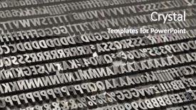  Presentation with numbers - PPT theme with letters numbers and punctuation symbols background and a gray colored foreground