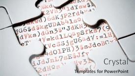  Presentation with white letters - Presentation theme having letters-numbers-and-signs-written background and a light gray colored foreground