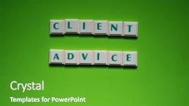  Presentation with green screen - Audience pleasing presentation theme consisting of letters on the green backdrop and a  colored foreground