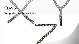  Presentation with white letters - Audience pleasing PPT theme consisting of letters xyz from rusty chain backdrop and a  colored foreground