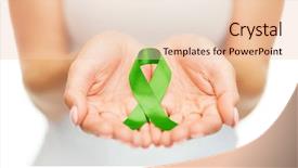  Presentation with transplant - Slide deck consisting of leukemia - healthcare and medicine concept background and a lemonade colored foreground