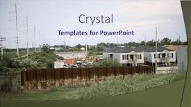  Presentation with louisiana - Audience pleasing theme consisting of level-of-the-water backdrop and a sky blue colored foreground