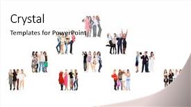  Presentation with united states unity - Audience pleasing slide set consisting of level pyramid - corporate teamwork united company backdrop and a white colored foreground