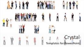  Presentation with culture - Beautiful PPT theme featuring level pyramid - many colleagues office culture backdrop and a  colored foreground