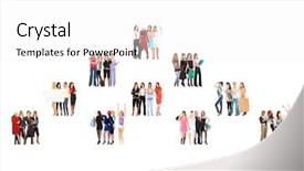  Presentation with culture - Cool new PPT theme with level pyramid - office culture together we stand backdrop and a  colored foreground